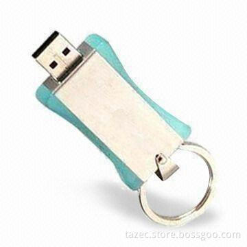 Novelty and Fashionable USB Flash Drive with Metal Chain and Up to 8GB Memory Caapcity